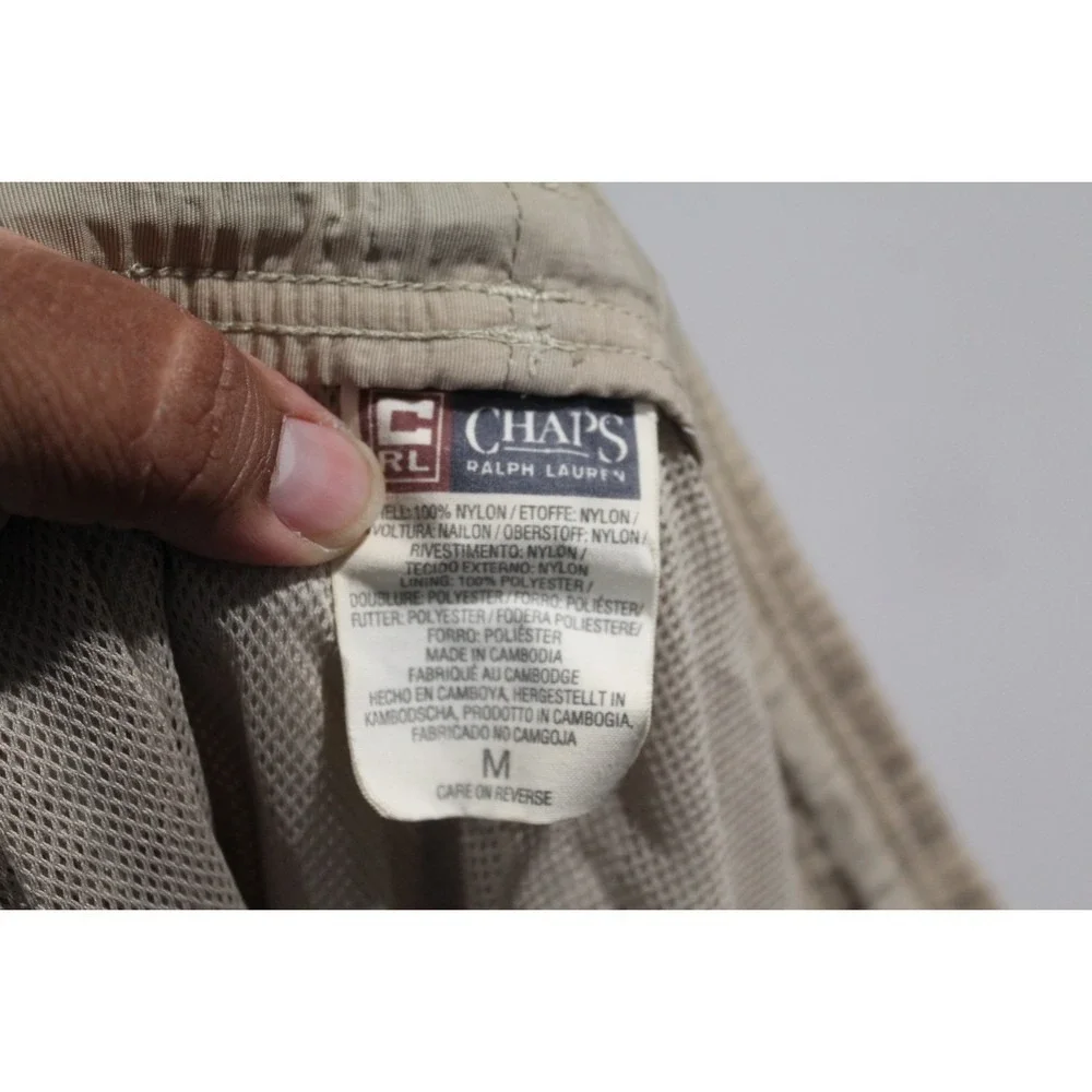 Chaps Ralph Lauren Men Tan Board Shorts Casual Summer Beach Size Meduim